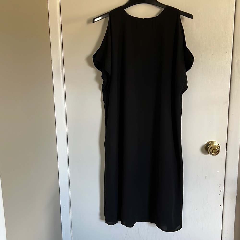 Womens black knee length semi formal dress
